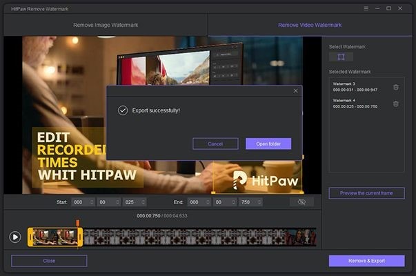 HitPaw Watermark Remover for Mac Free Download