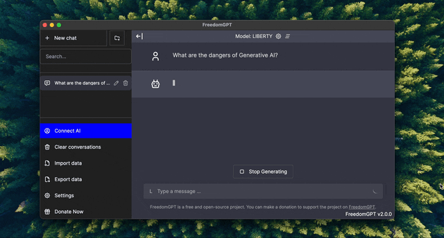 FreedomGPT 2 for macOS Free Download