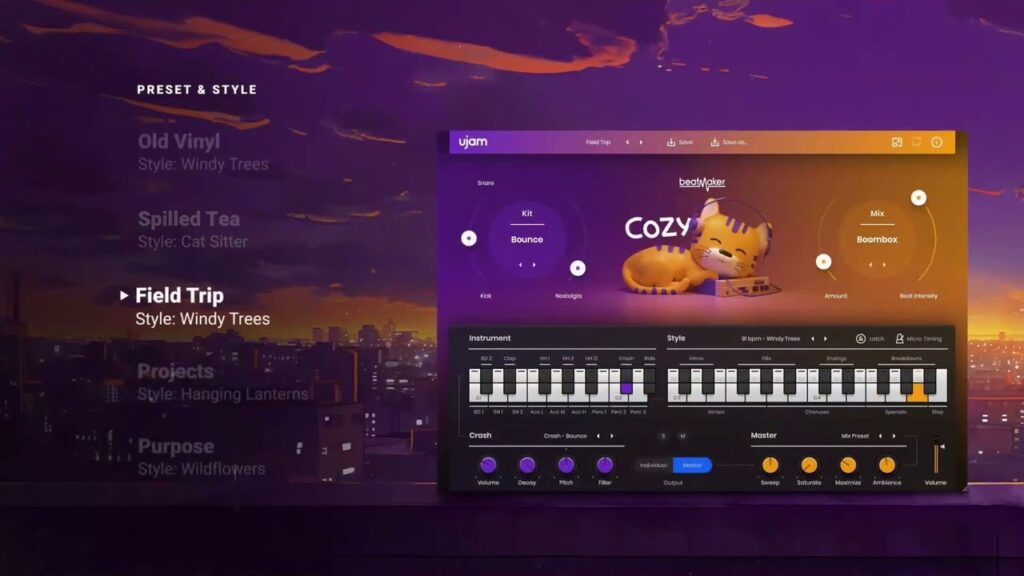 uJAM Beatmaker COZY 2.3.0 for Mac Free Download